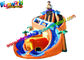 Shipwreck Pirate Outdoor Inflatable Water Slides  , Inflatable Water Pool Slides With Tree