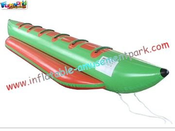 Custom 0.9MM PVC tarpaulin Inflatable Boat Toys single tube banana  for Lake or Sea