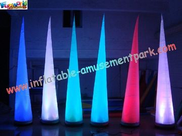 Cono gonfiabile della decorazione di illuminazione con il LED che cambia uso leggero per il partito, club, evento