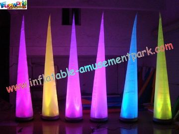 Cono gonfiabile della decorazione di illuminazione con il LED che cambia uso leggero per il partito, club, evento